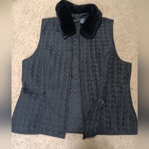 Black Quilted Women's Vest